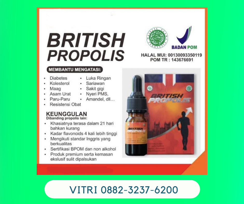 Jual British Propolis Resmi Distributor -british Propolis Asli Di Belitung Bangka Belitung Hub Hp: 088 2323 76200