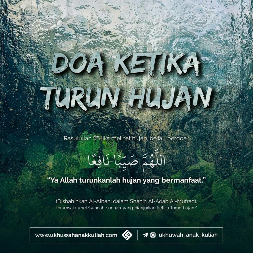 Masih Sering Turun Hujan Jangan Lupa Bacaan Doa Ketika Turun Hujan